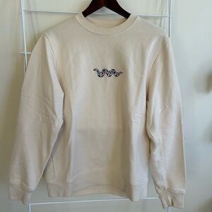 Parra crewneck sweatshirt in off-white
